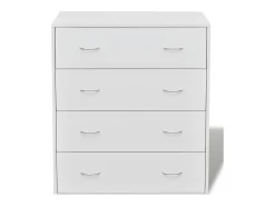 Aparador con 4 cajones 60x30,5x71 cm Blanco