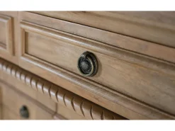Aparador con 4 cajones y 4 puertas en madera de mango