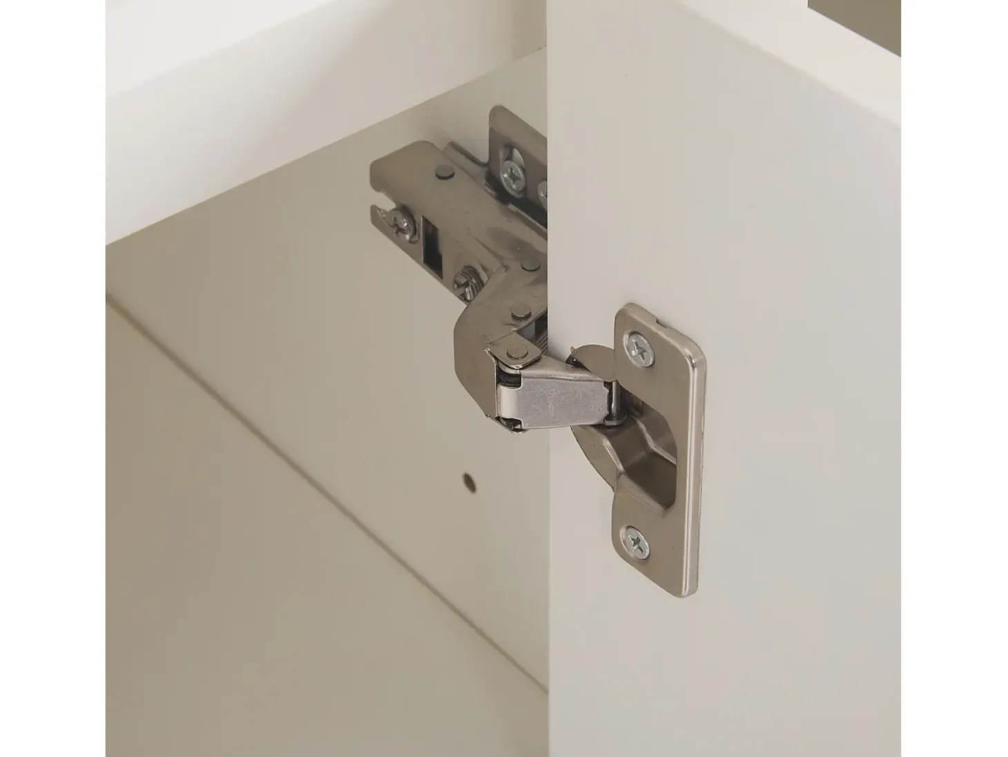 Aparador con 2 puertas, 3 cajones, armario de almacenaje para comedor o salón, 120x90x35cm, blanco