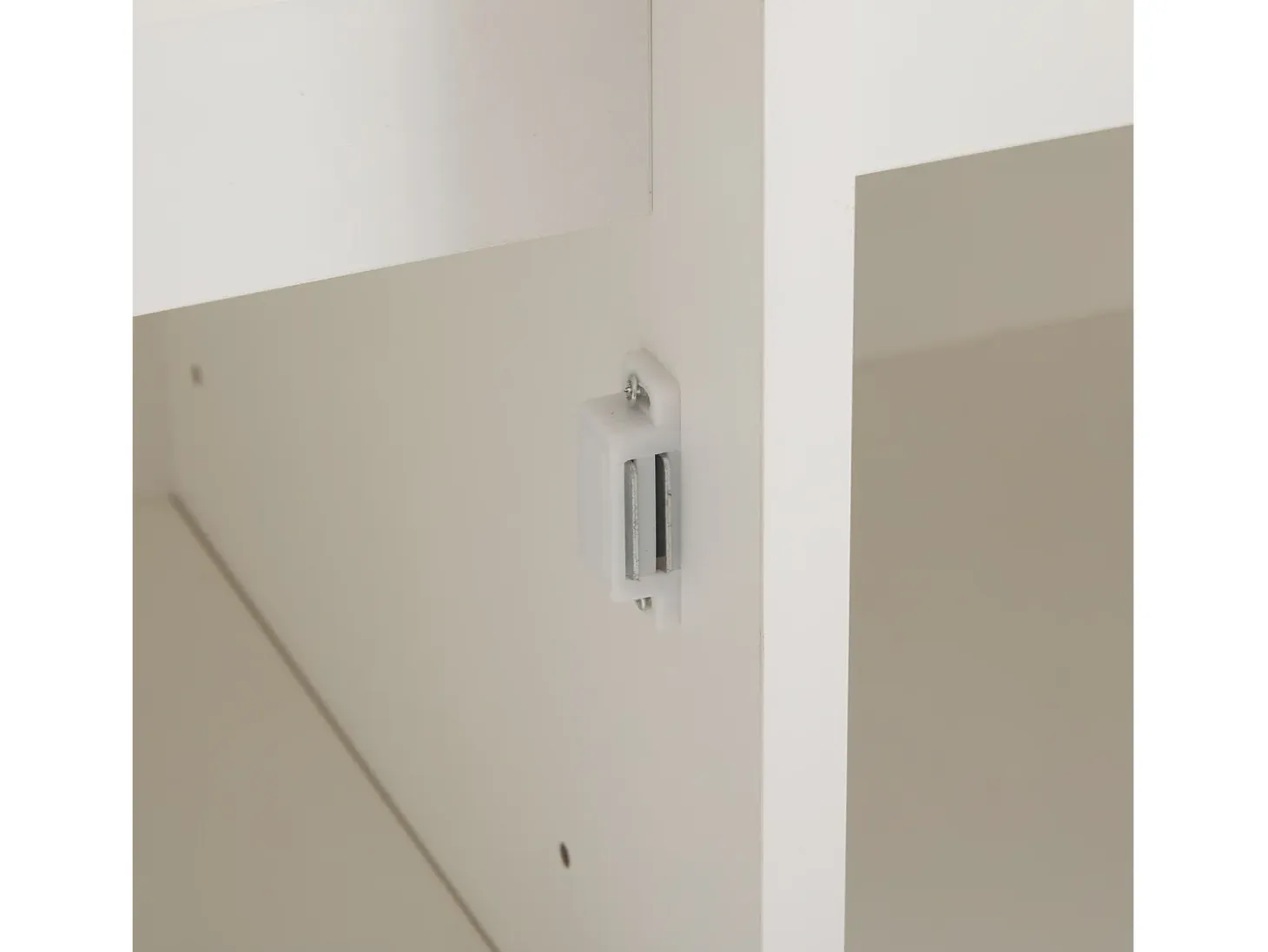 Aparador con 2 puertas, 3 cajones, armario de almacenaje para comedor o salón, 120x90x35cm, blanco
