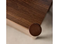 Aparador con 2 puertas, 80cm nogal