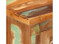 Aparador con 2 puertas de madera maciza reciclada 55x30x70 cm