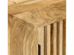 Aparador con 2 puertas madera maciza de mango 55x35x70 cm ES52565