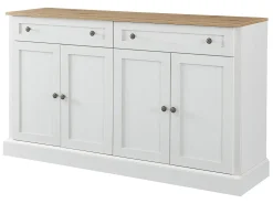 Aparador con 4 puertas y 2 cajones - madera - altura 150 cm - tapa natural