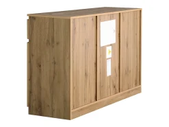 Aparador con 3 puertas y 3 cajones - tablero de partículas - Natural