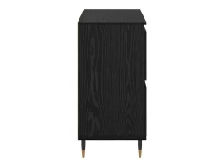 Aparador con almacenaje con puerta Negro 60 x 35 x 70 cm Madera de ingeniería