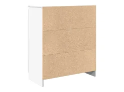 Aparador con cajón blanco 71x35x84 cm madera contrachapada