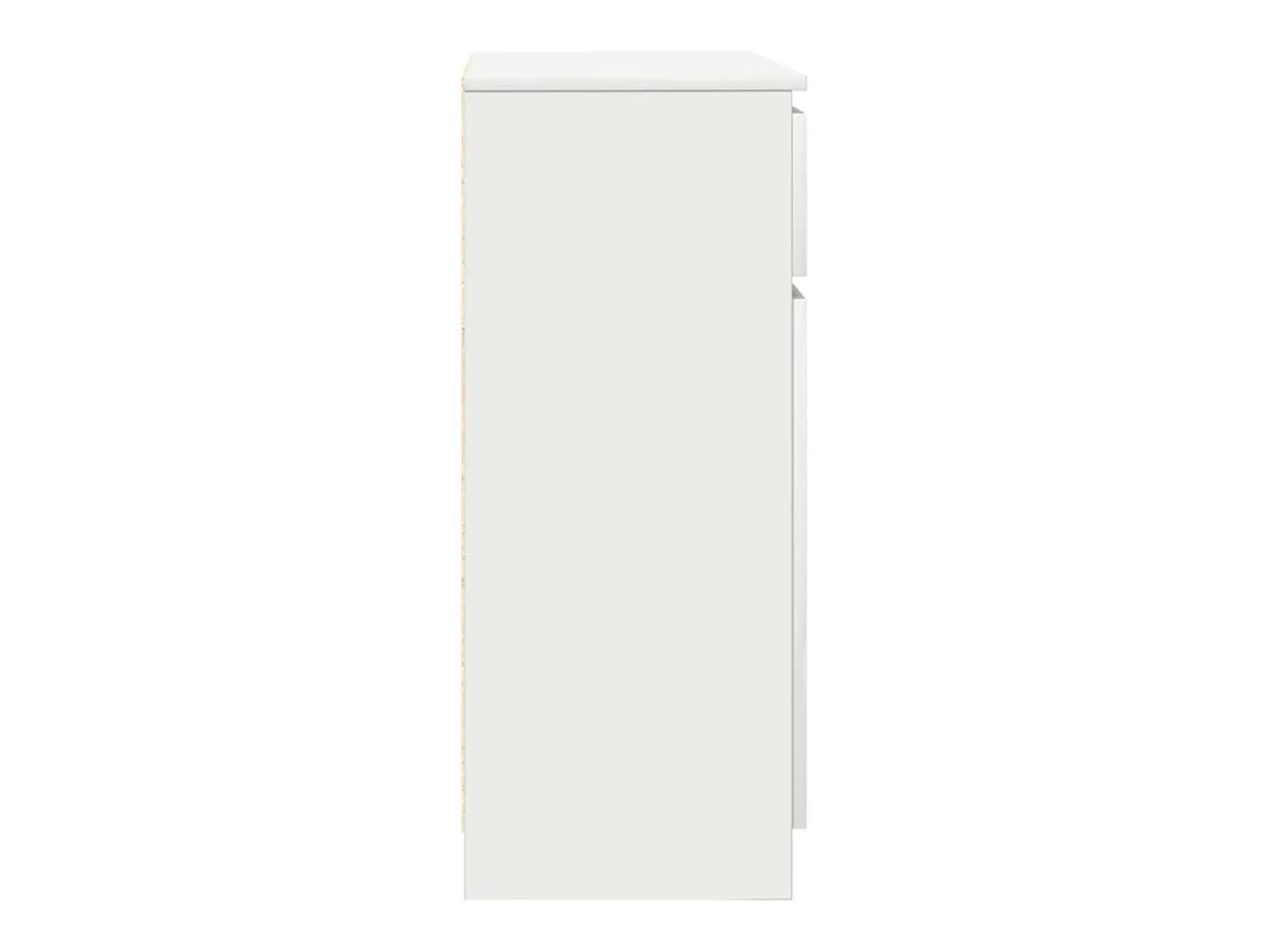 Aparador con cajón blanco 71x35x84 cm madera contrachapada