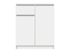 Aparador con cajón blanco 71x35x84 cm madera contrachapada
