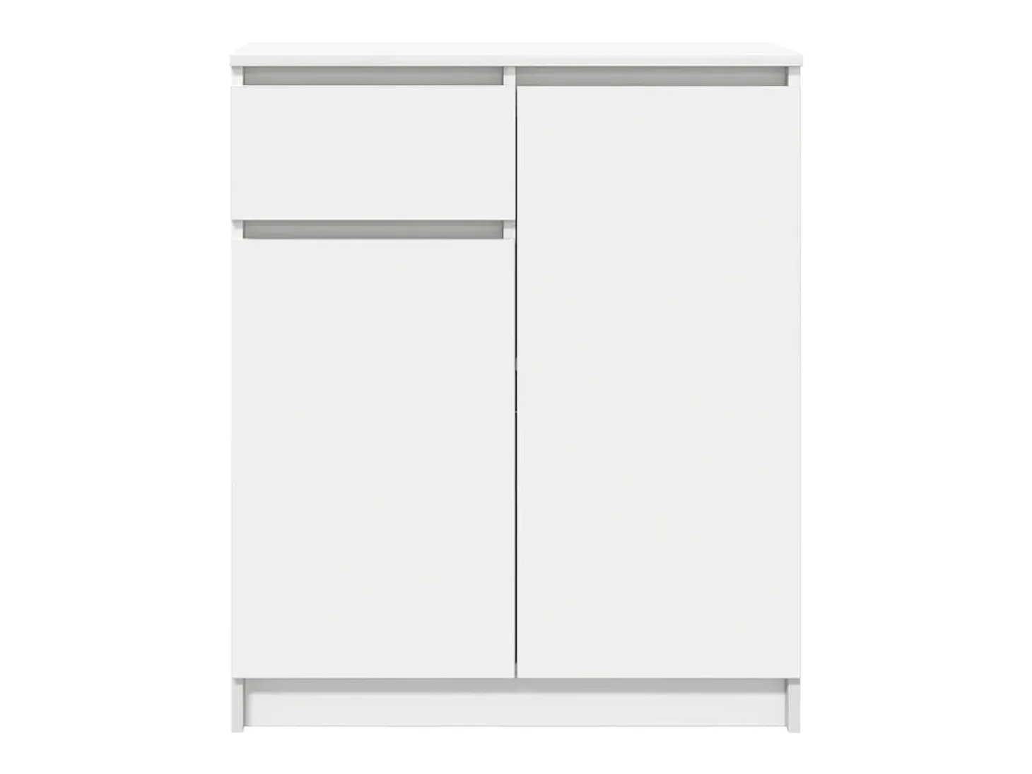Aparador con cajón blanco 71x35x84 cm madera contrachapada