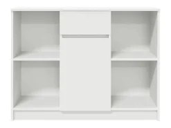 Aparador con cajón blanco 101x35x76 cm madera de ingeniería