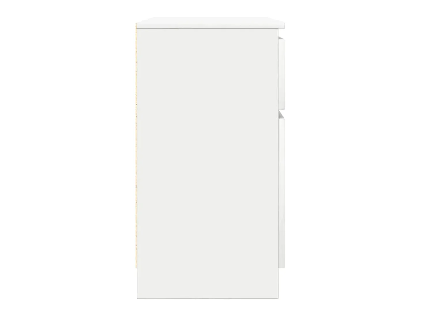Aparador con cajón blanco 71x35x65 cm madera de ingeniería