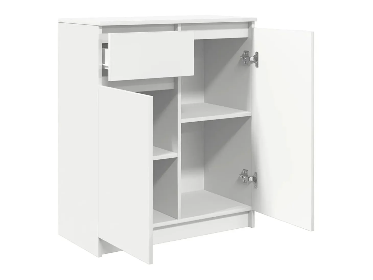 Aparador con cajón blanco 71x35x84 cm madera de ingeniería