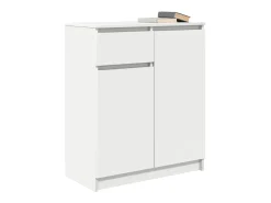 Aparador con cajón blanco 71x35x84 cm madera de ingeniería