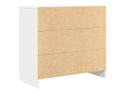 Aparador con cajón blanco 71x35x65 cm madera de ingeniería