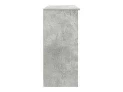 Aparador con cajón gris hormigón 101x35x76 cm madera ingeniería
