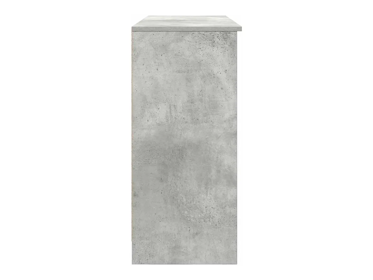 Aparador con cajón gris hormigón 101x35x76 cm madera ingeniería