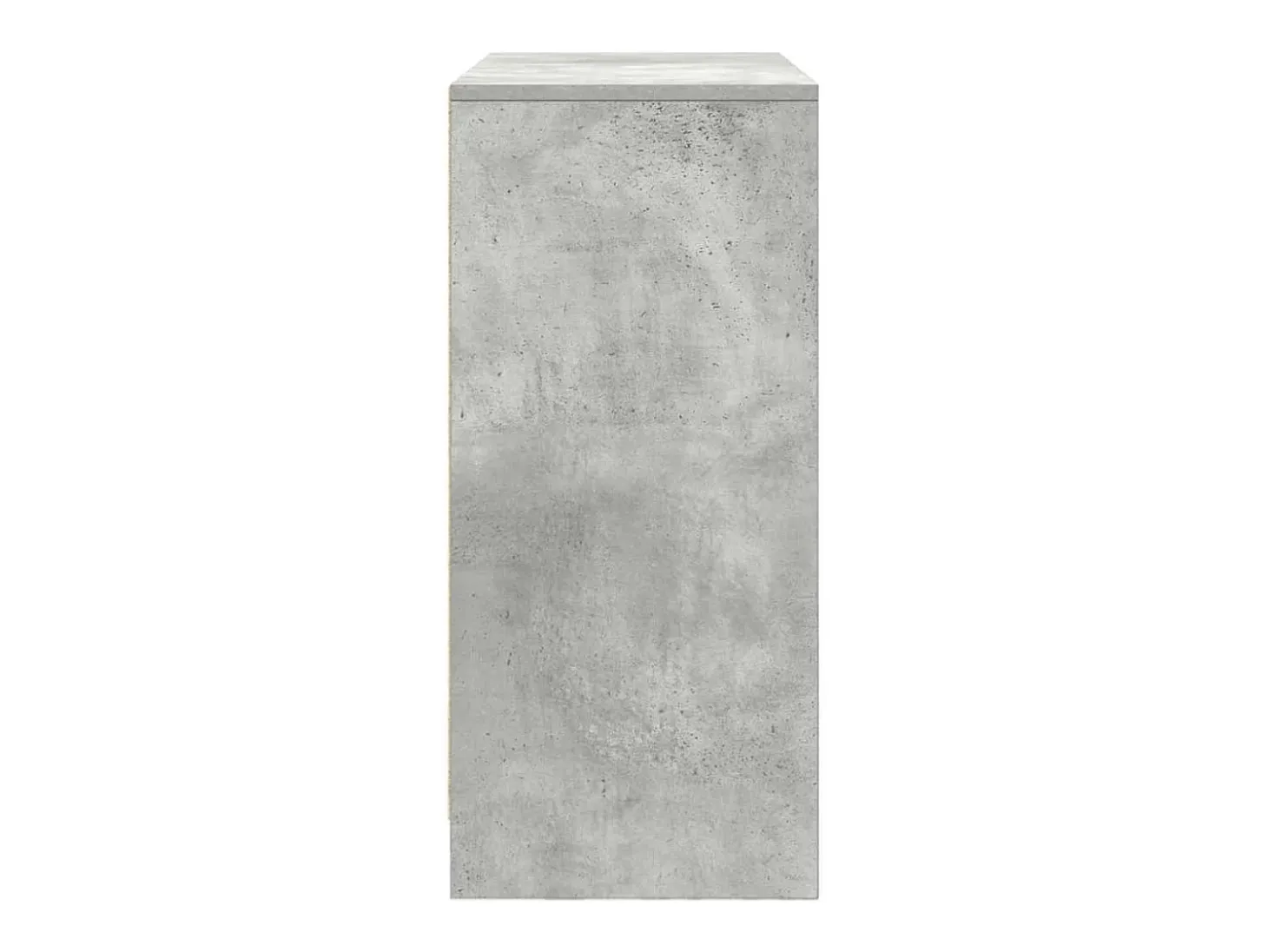 Aparador con cajón gris hormigón 80x34x76 cm madera ingeniería