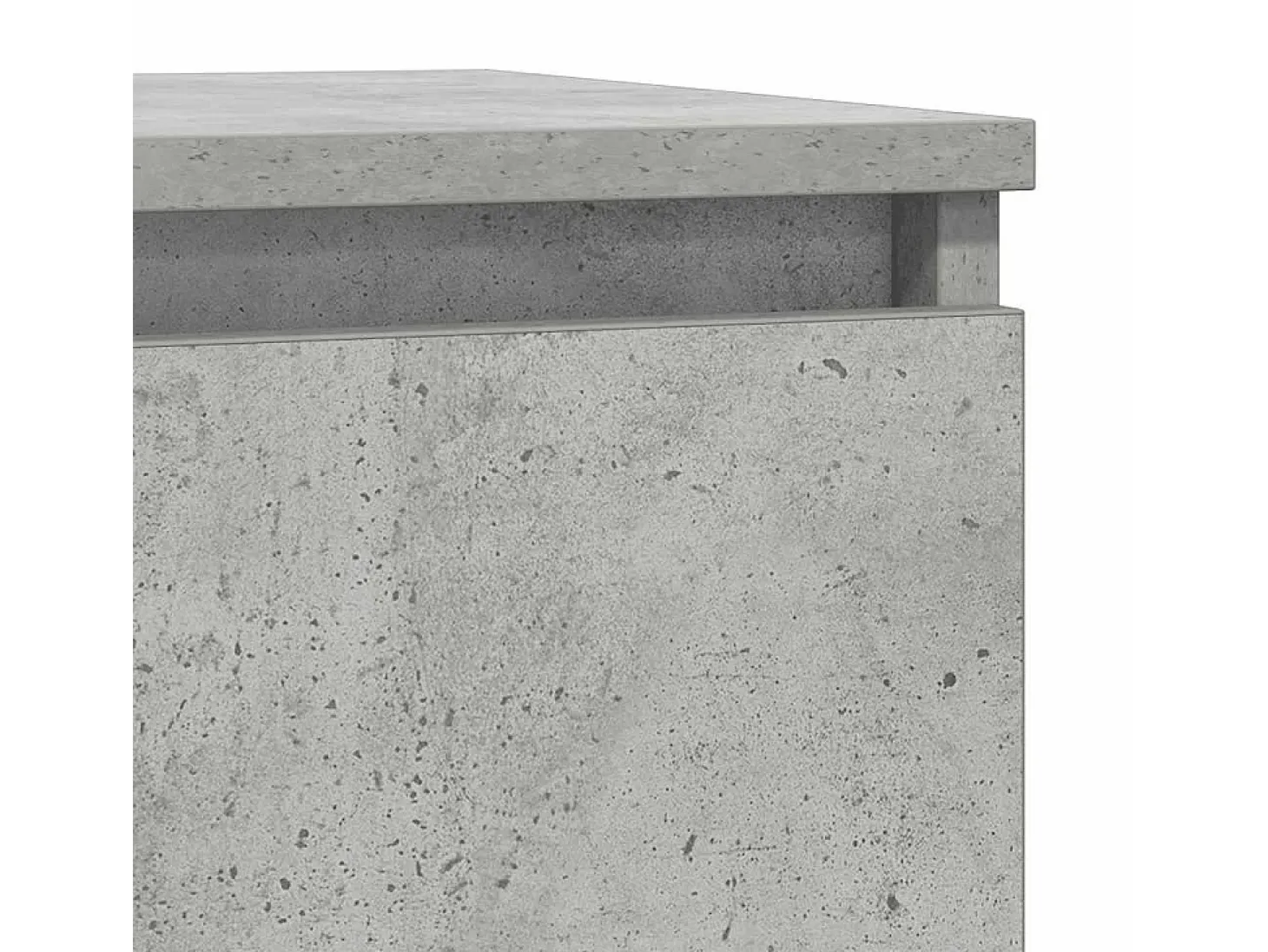 Aparador con cajón gris hormigón 71x35x84 cm madera ingeniería