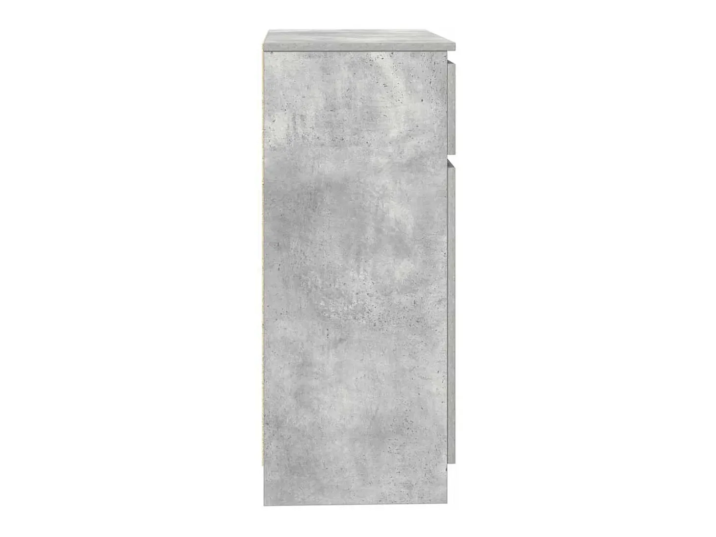 Aparador con cajón gris hormigón 71x35x84 cm madera ingeniería