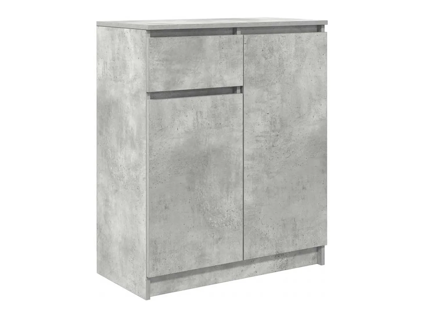 Aparador con cajón gris hormigón 71x35x84 cm madera ingeniería