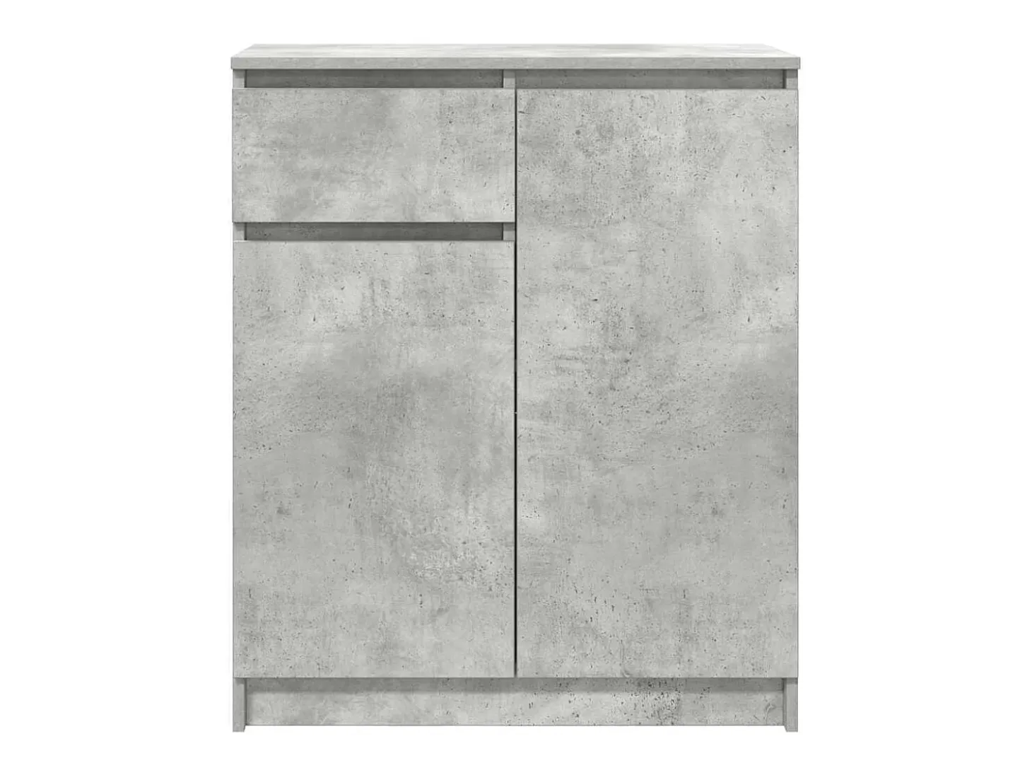 Aparador con cajón gris hormigón 71x35x84 cm madera ingeniería