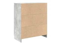 Aparador con cajón gris hormigón 71x35x84 cm madera ingeniería