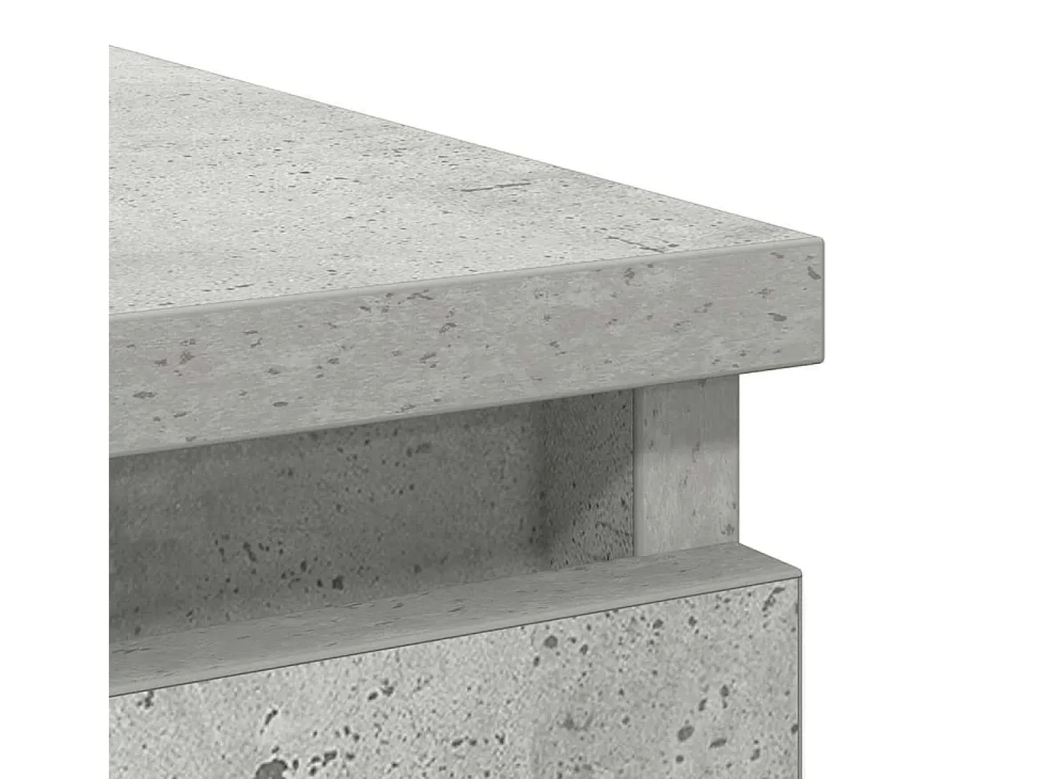 Aparador con cajón gris hormigón 71x35x65 cm madera ingeniería