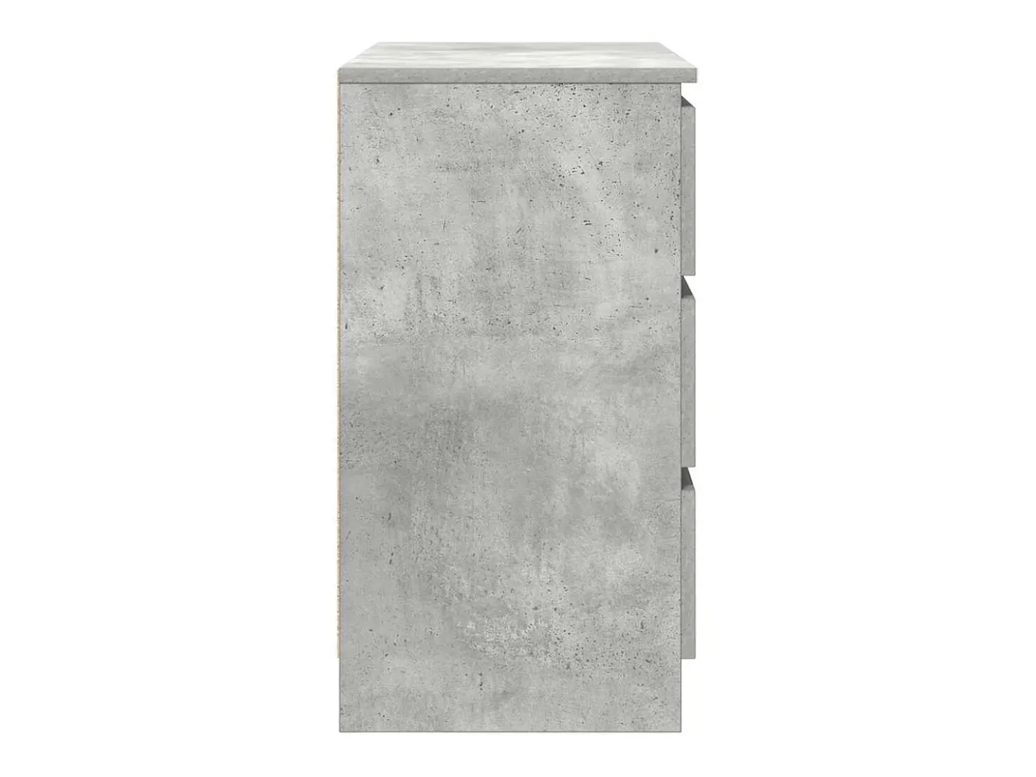 Aparador con cajón gris hormigón 71x35x65 cm madera ingeniería