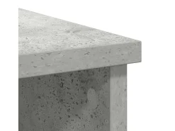 Aparador con cajón gris hormigón 101x35x76 cm madera de ingeniería