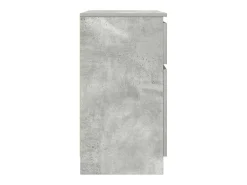 Aparador con cajón gris hormigón 71x35x65 cm madera ingeniería