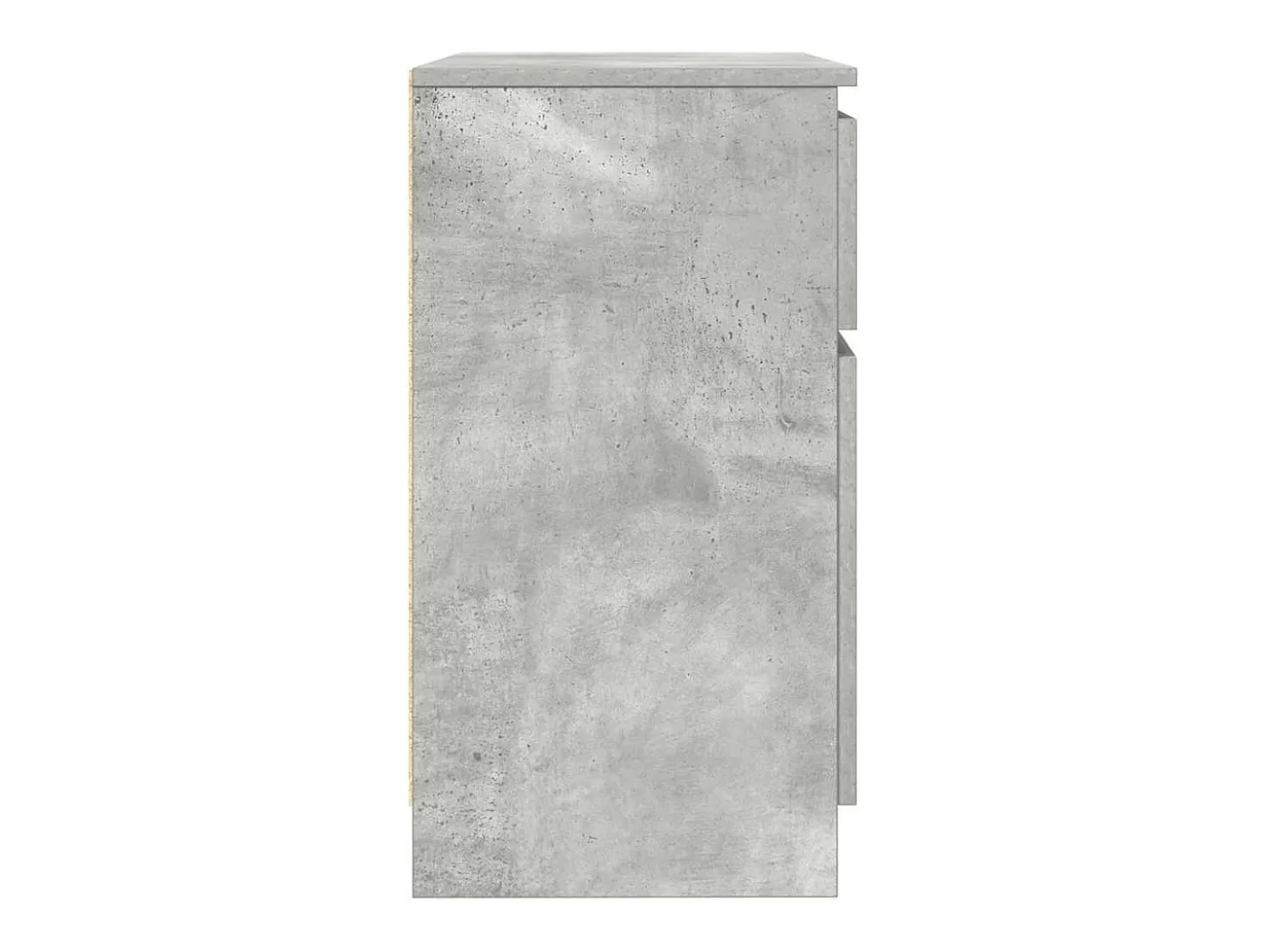Aparador con cajón gris hormigón 71x35x65 cm madera ingeniería