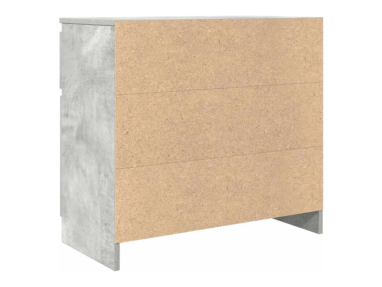 Aparador con cajón gris hormigón 71x35x65 cm madera ingeniería