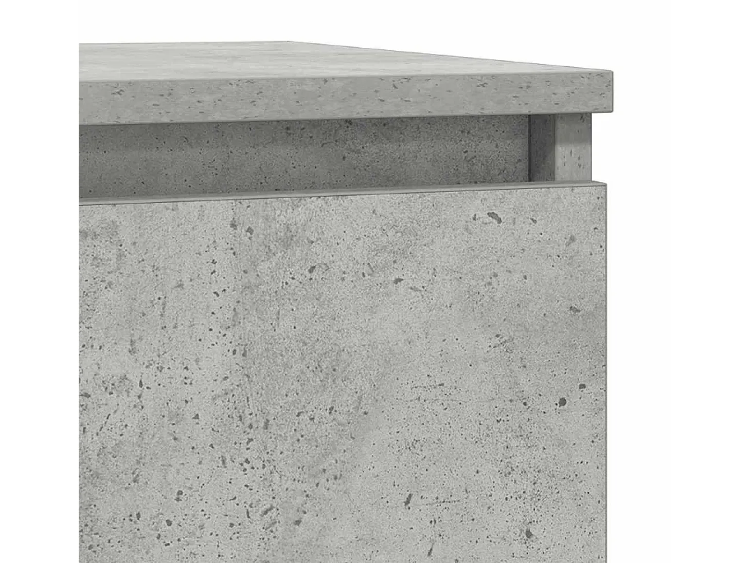 Aparador con cajón gris hormigón 71x35x65 cm madera ingeniería