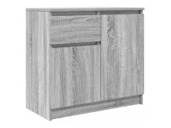 Aparador con cajón gris Sonoma 71x35x65 cm madera de ingeniería