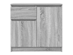 Aparador con cajón gris Sonoma 71x35x65 cm madera de ingeniería