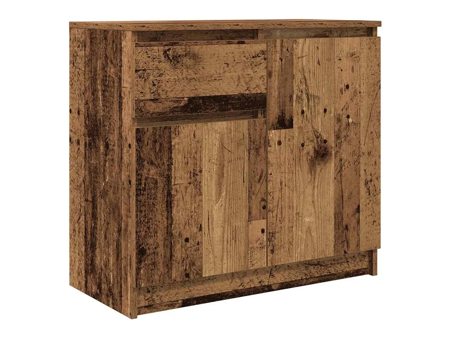 Aparador con cajón madera antigua 71x35x65 cm Madera ingeniería