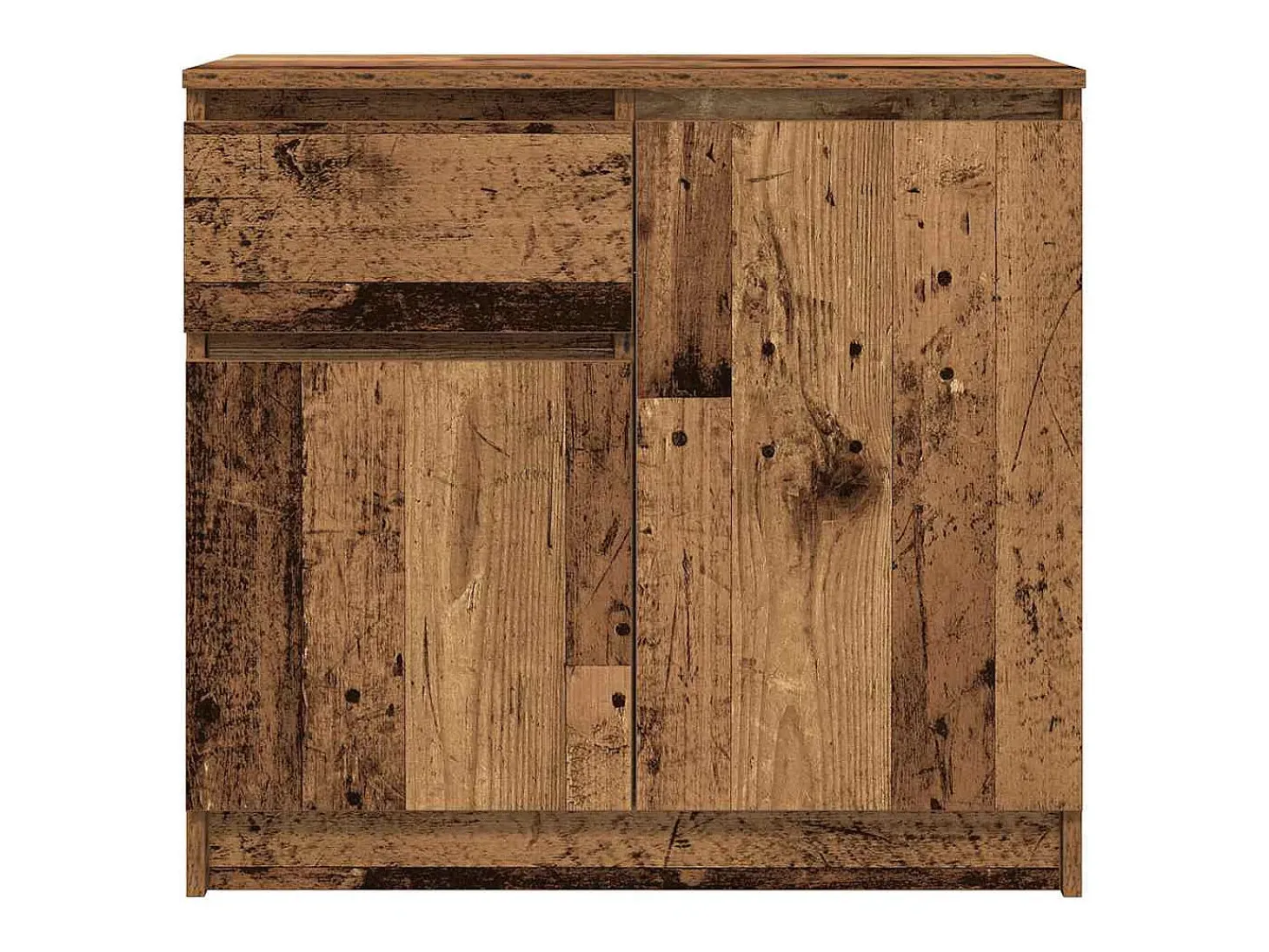 Aparador con cajón madera antigua 71x35x65 cm Madera ingeniería