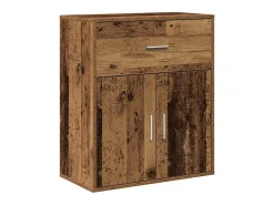 Aparador con cajón Madera vieja 60 x 31 x 70 cm Madera de ingeniería