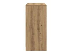 Aparador con cajón roble artesanal 80x34x76cm madera ingeniería