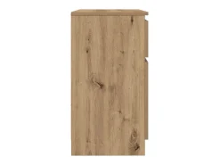 Aparador con cajón roble artesanal 71x35x65cm madera ingeniería