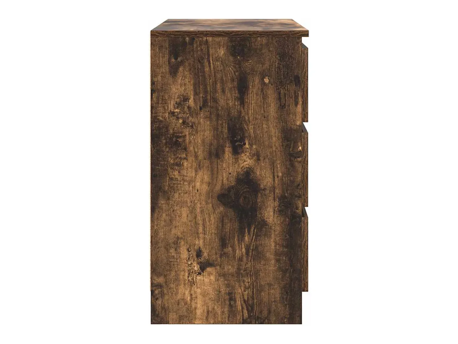 Aparador con cajón roble ahumado 71x35x65 cm madera ingeniería