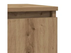 Aparador con cajón roble artesanal 71x35x84cm madera ingeniería
