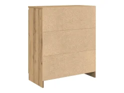 Aparador con cajón roble artesanal 71x35x84cm madera ingeniería
