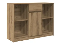 Aparador con cajón roble artisian 101x35x76cm madera ingeniería