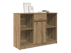 Aparador con cajón roble artisian 101x35x76cm madera ingeniería