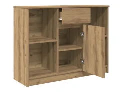 Aparador con cajón roble artisian 101x35x76cm madera ingeniería