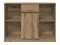 Aparador con cajón roble artisian 101x35x76cm madera ingeniería