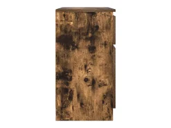 Aparador con cajón roble ahumado 71x35x65 cm madera ingeniería