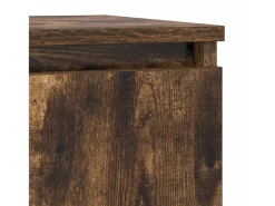 Aparador con cajón roble ahumado 71x35x65 cm madera ingeniería